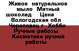 “Живое“ натуральное мыло “Мятный шоколад“ › Цена ­ 270 - Вологодская обл., Череповец г. Хобби. Ручные работы » Косметика ручной работы   